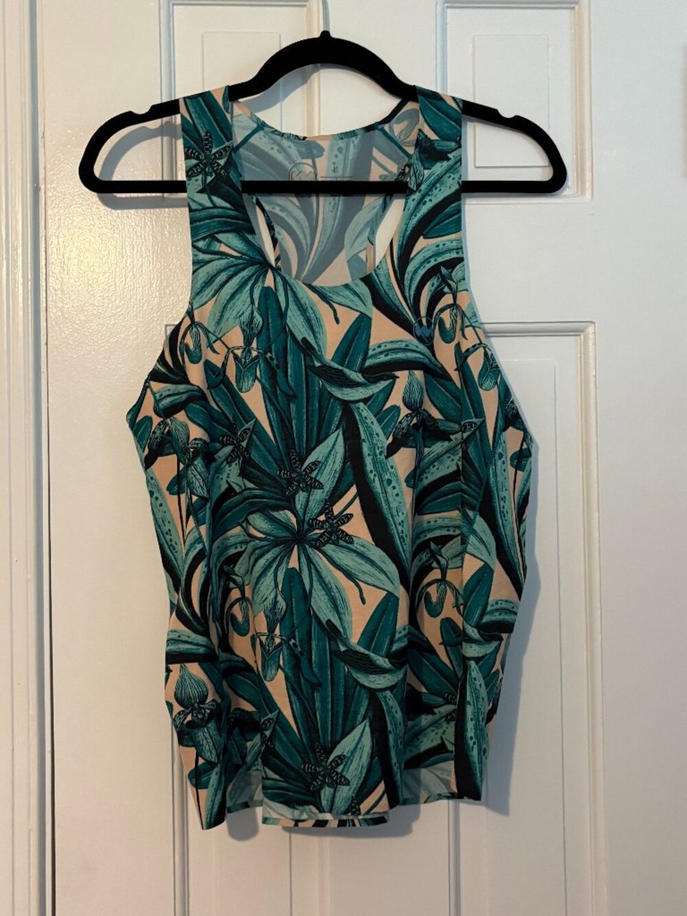 Janji Laguna Running Singlet Leaf Print - M